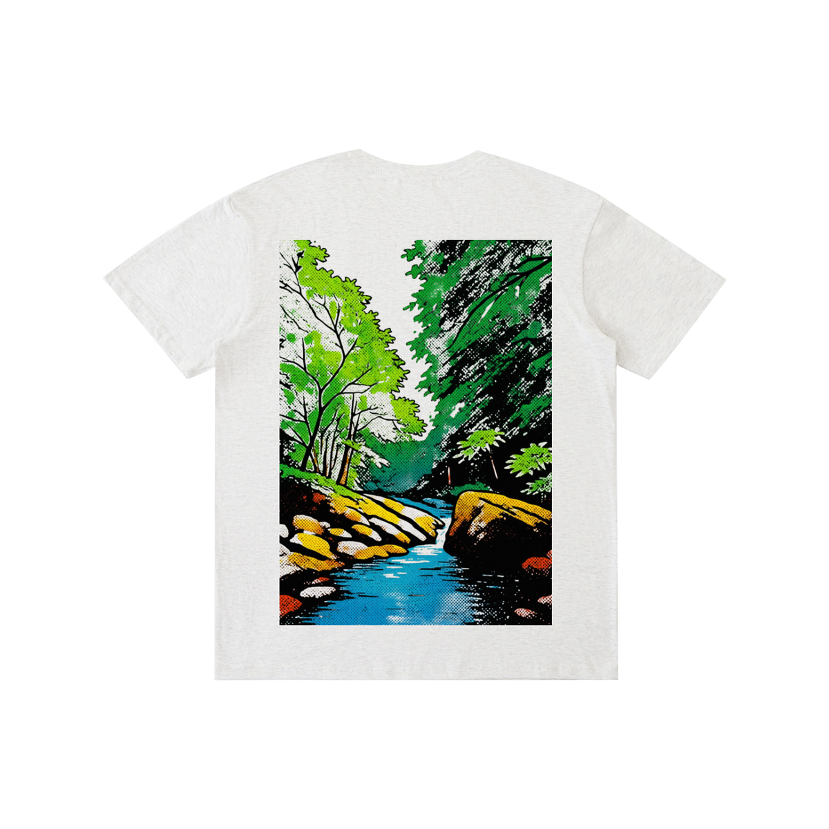 Toon Waterfall Print T-Shirt