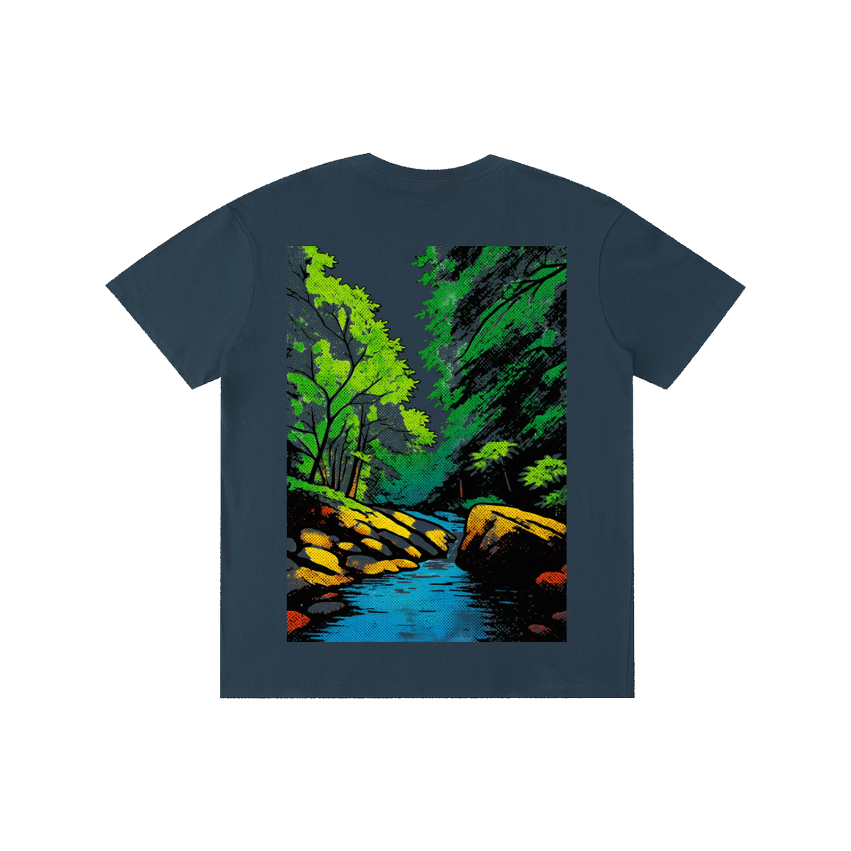 Toon Waterfall Print T-Shirt